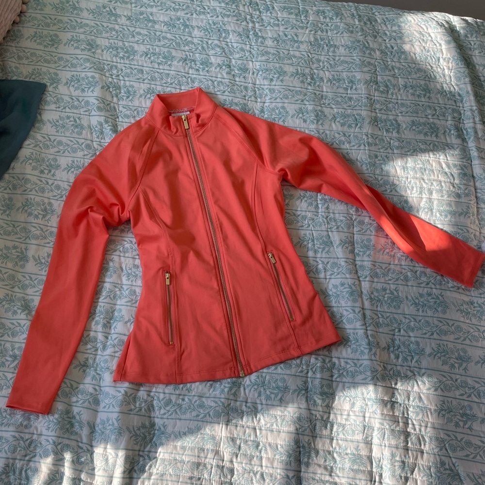 Sigrid Olsen Coral Zip Up